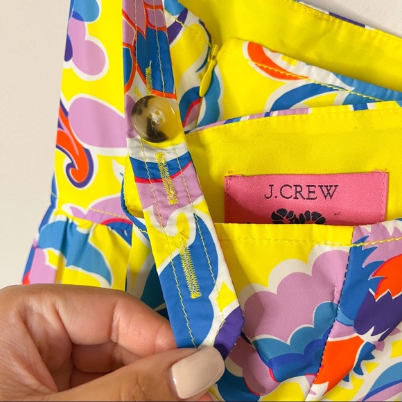 J Crew | NWT! Tiered Taffeta Curly Colorful Floral Summer Maxi Dress - Picture 5 of 9
